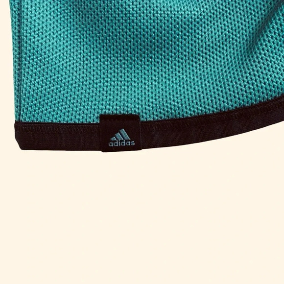 Adidas Golf Green Sweater Pullover 1/4 Zip Mock Neck Long Sleeve Indian Logo M - Picture 8 of 10